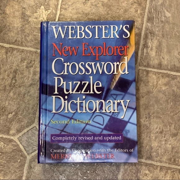 Other - Webster’s New Explorer Crossword Puzzle Dictionary Second Edition Hardback Book